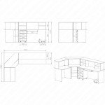 Стол администратора (для дежурной медсестры) ПМ.02.00 серия "БЕСТ"                     