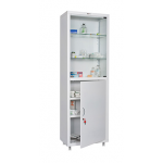 Медицинский металлический шкаф МД 1 1760/SG