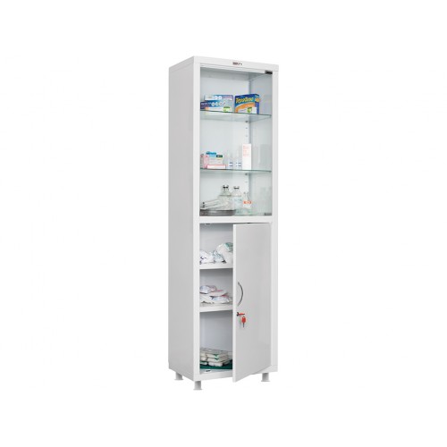 Медицинский металлический шкаф МД 1 1657/SG