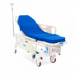 Тележка медицинская МЕТ ТВ-120 для перевозки больных с регулировкой высоты 