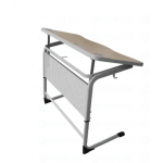 Школьный двухместный стол с регулируемой столешницей ШСТ66