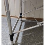 Стол массажный 2х секционный ММ-AL01A (МСТ-002Л) на алюминиевом каркасе