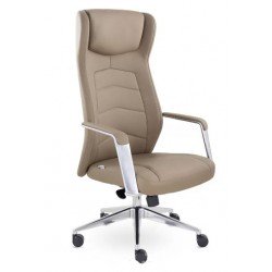 Кресло руководителя EPIK А-112-G L113 (кэмел) хром, натуральная кожа