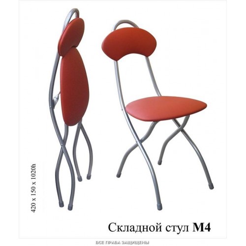 Стул складной с мягкой спинкой M4 для дома,дачи,кафе