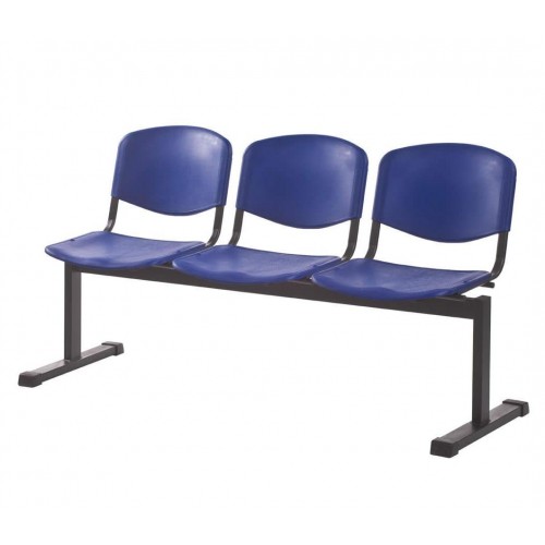 Секция стульев с пластиковыми сидениями YH-24-03 антивандальная