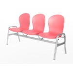 Секция стульев с цельными полипропиленовыми сидениями Н57-03 (бюджетный вариант)