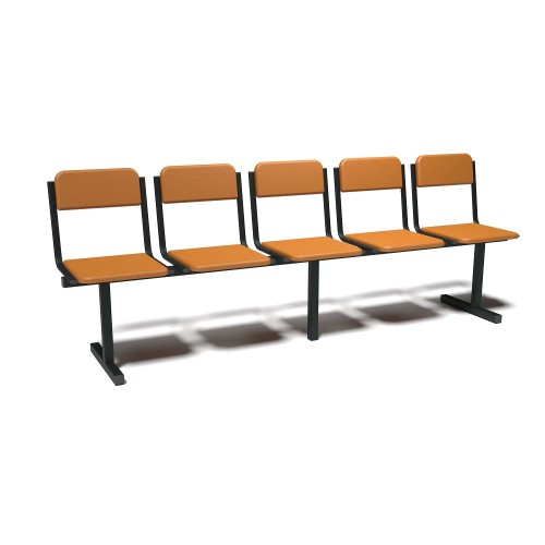 Секция стульев для медицинских учреждений С440.03М пятиместная
