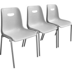 Секция стульев М23 пластиковая трехместная
