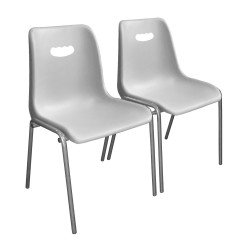 Секция пластиковых стульев М23 двухместная