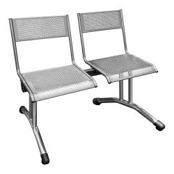Секция стульев с перфорацией М112-012 двухместная