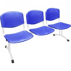 Секции стульев с пластиковыми сидениями