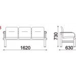 Секция стульев для залов ожидания YH-15-03 