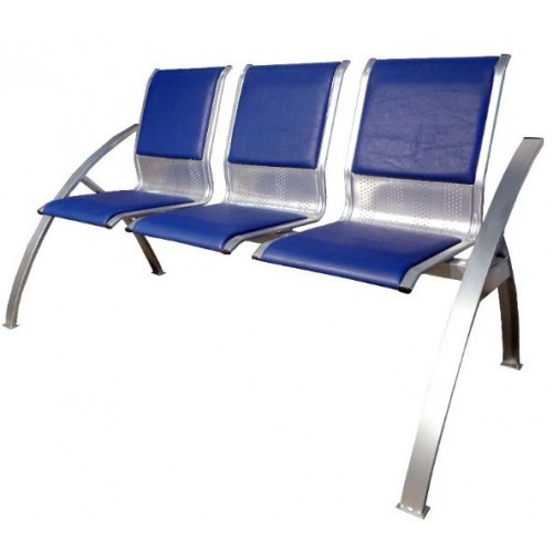 Секция стульев для аэропортов СС-488 с мягкими накладками