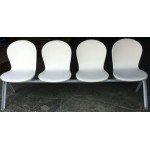Секция стульев с монолитными пластиковыми сиденьями Н57-02  многоместная