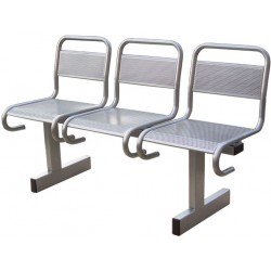 Секция стульев разборная СС-482 с перфорированными сиденьями