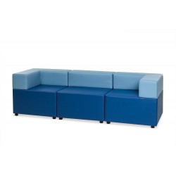 Модульный диван с мягкой спинкой CUBE-3