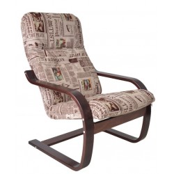 Кресло для отдыха Сайма на деревянных полозьях