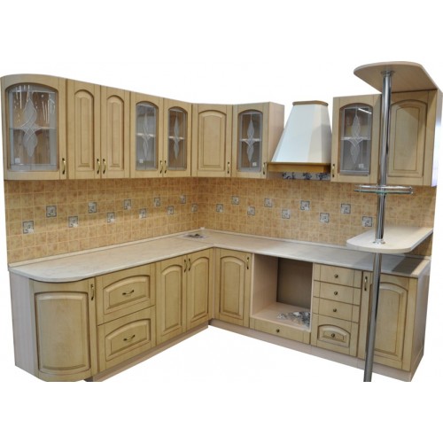 Готовая кухня Патина Беленый Дуб-7