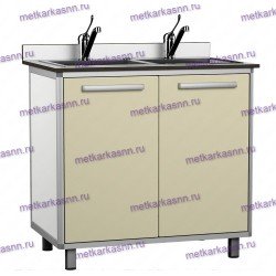 Стол-тумба  с мойкой лабораторный СЛМ.02.00Э с локтевыми смесителями
