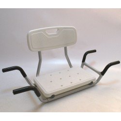 Сидение в ванную МО-504S со спинкой для пожилых и инвалидов