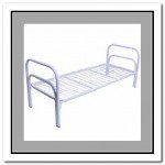 Кровать для медицинских учреждений СС-191.03 односекционная с прямоугольными спинками