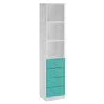 Шкаф медицинский А-ШК.14.03 полуоткрытый с 4 ящиками