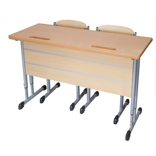 Двухместный стол со стулом школьный Ф-2-В2