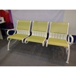 Секция стульев для зон ожидания СС-439.01 перфорированная с мягкими накладками