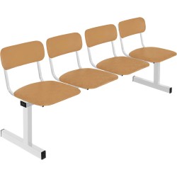 Многоместная секция стульев М113-04 полумягкая
