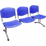 Секция стульев М120-03 трехместная пластиковая