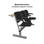Блок стульев М116-033 трехместный