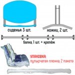 Секция стульев М120-03 разборная