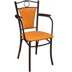 Классический стул с мягкой спинкой и подлокотниками М40-041