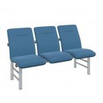 Многоместная мягкая секция стульев АМ-Плаза без подлокотников