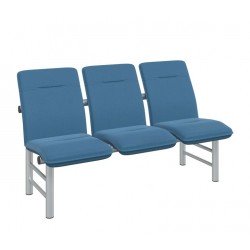 Многоместная мягкая секция стульев АМ-Плаза без подлокотников